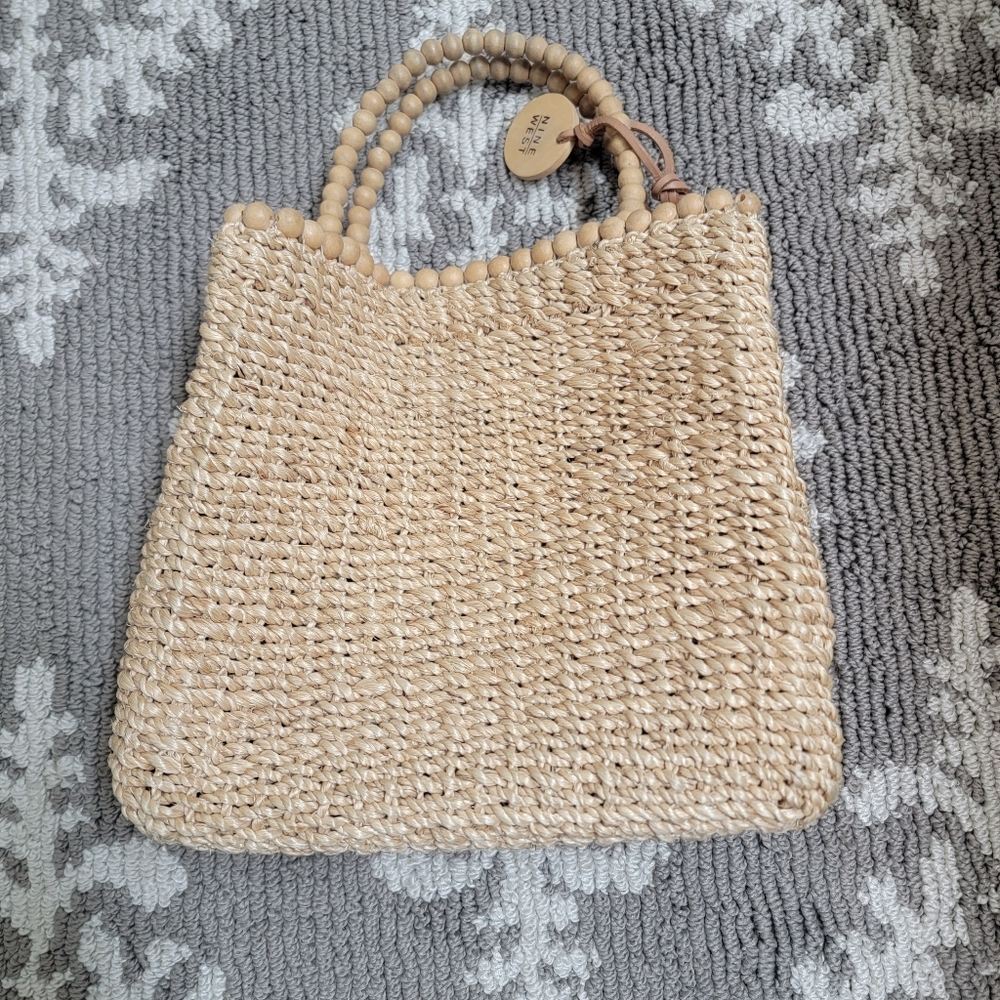 Vintage '90s Nine West Straw Raffia Purse